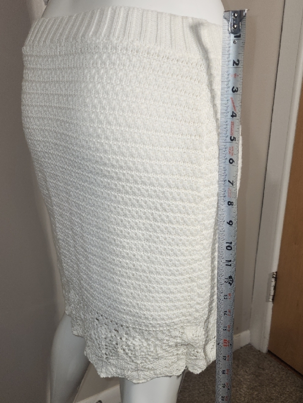 White Crochet Knit Skirt And Top – Women - Picture 8 of 9
